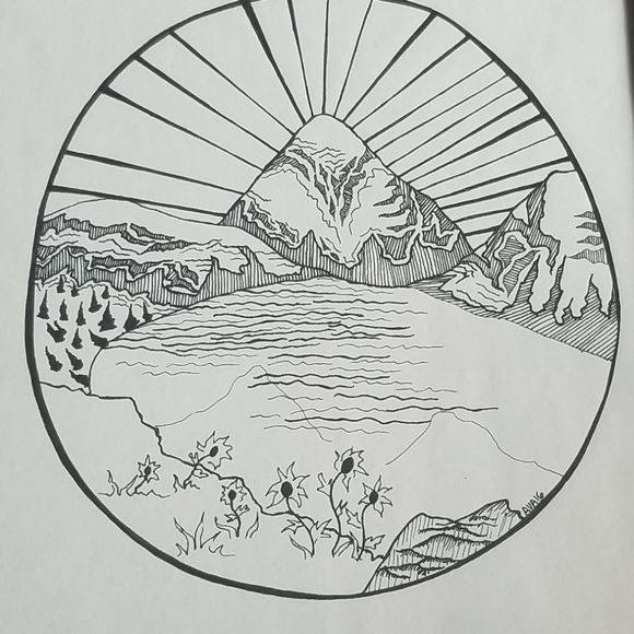 Minimalist Line Drawing - Picture 2 of 3